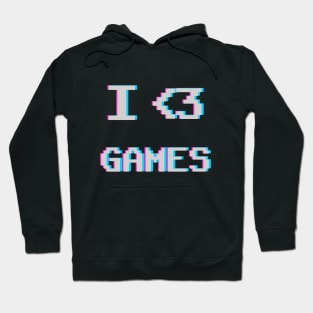 I LOVE GAMES Dark Hoodie